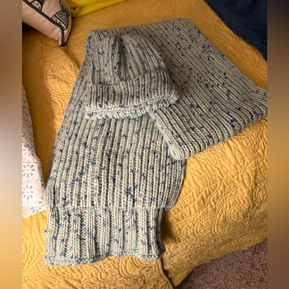 Cozy Knit Scarf and Hat Set
